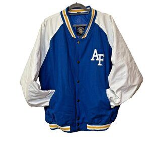 VTG Air Force Falcons Bomber Jacket Steve & Barry XXL Blue Oversized Retro NCAA